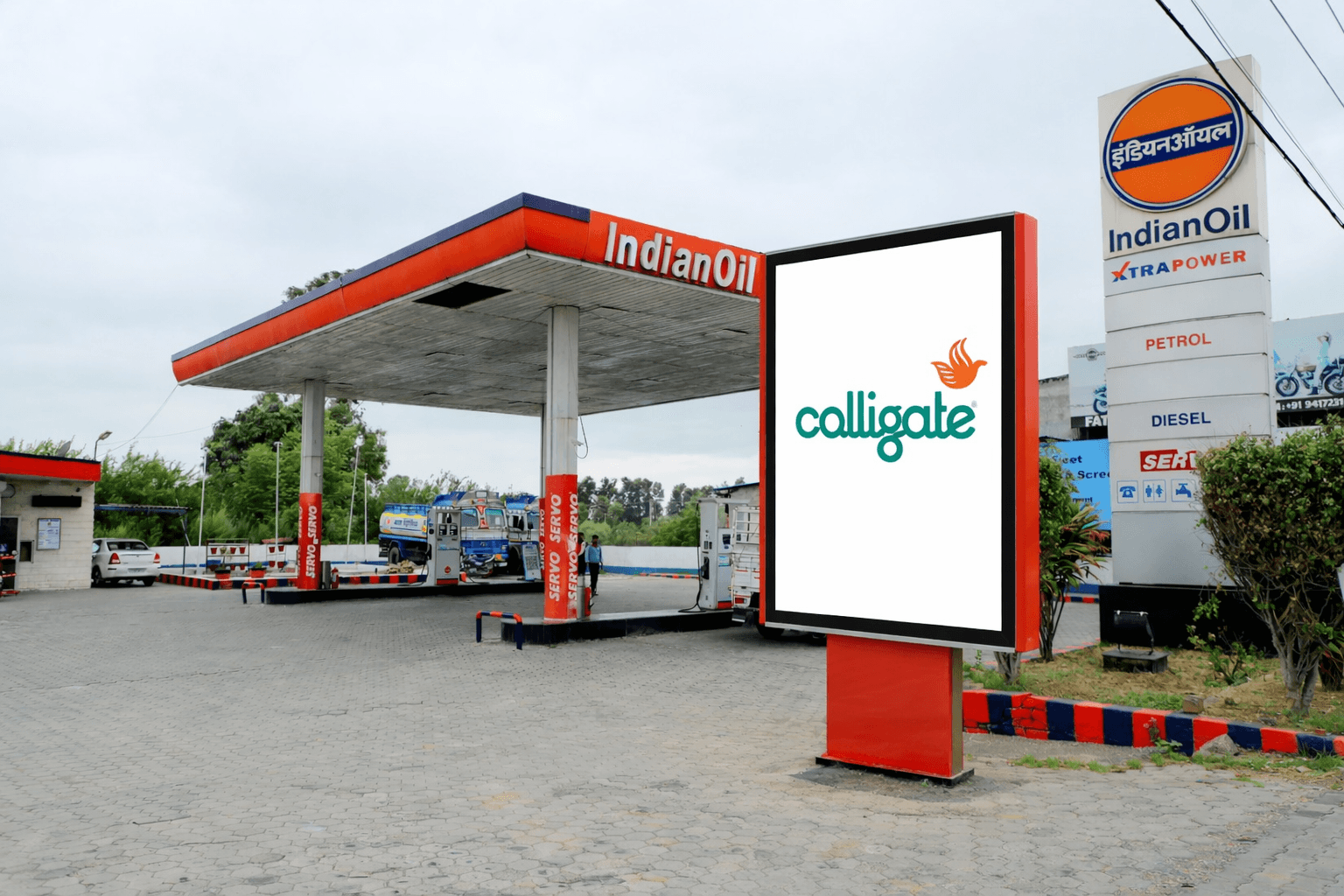 Indian Oil outdoor branding